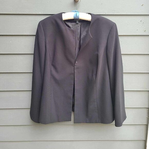 Kasper Black Open Front Jacket size 18W - Picture 9 of 9